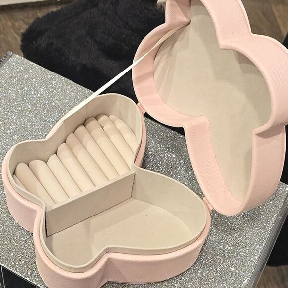 At Home Butterfly Jewelry Storage Box- Pink - Picture 6 of 10